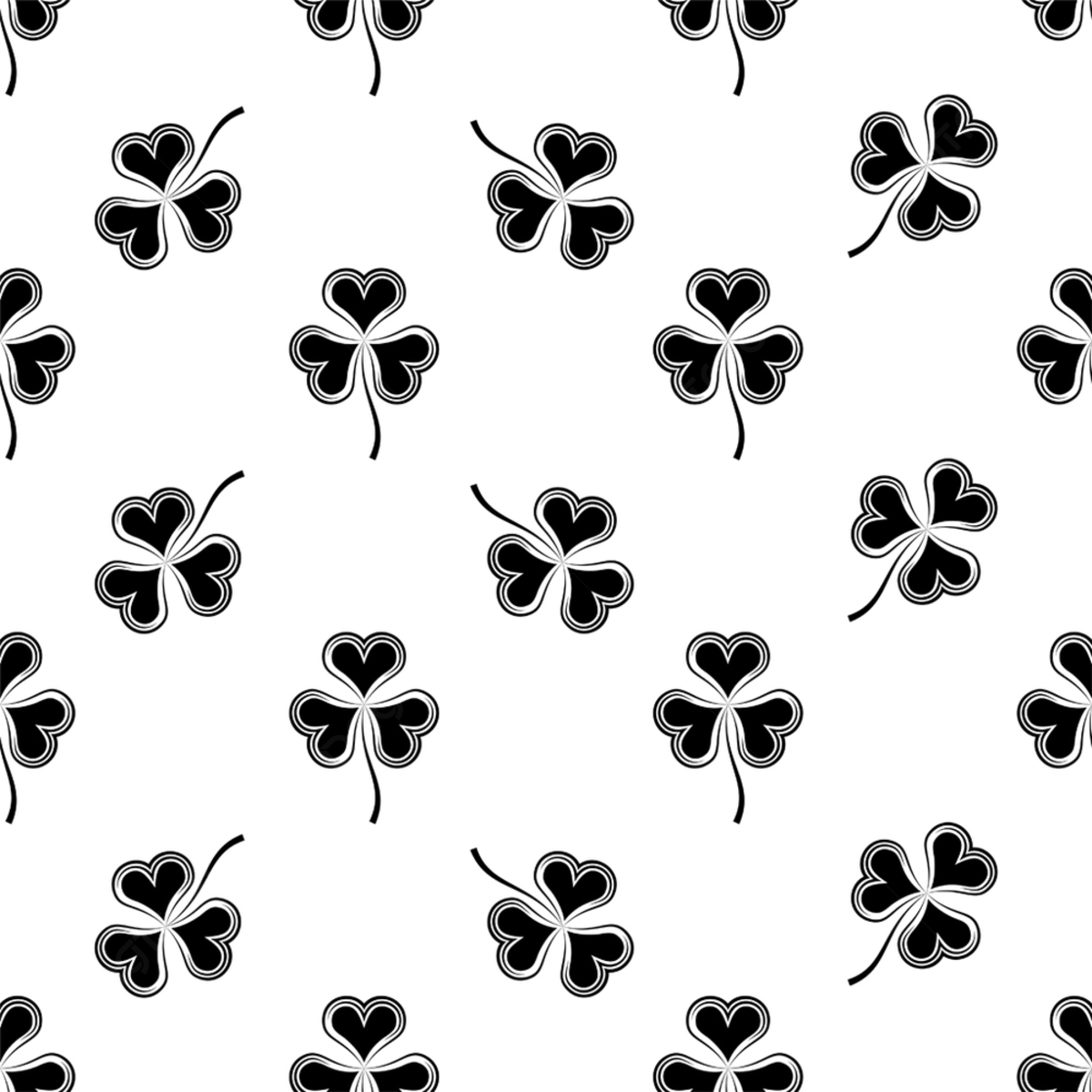 Fondo trãbol trãbol de tr hojas de patron sin fisuras ilustraciãn de arte vectorial fondo forma plano irlanda imagen de fondo para dcarga gratuita