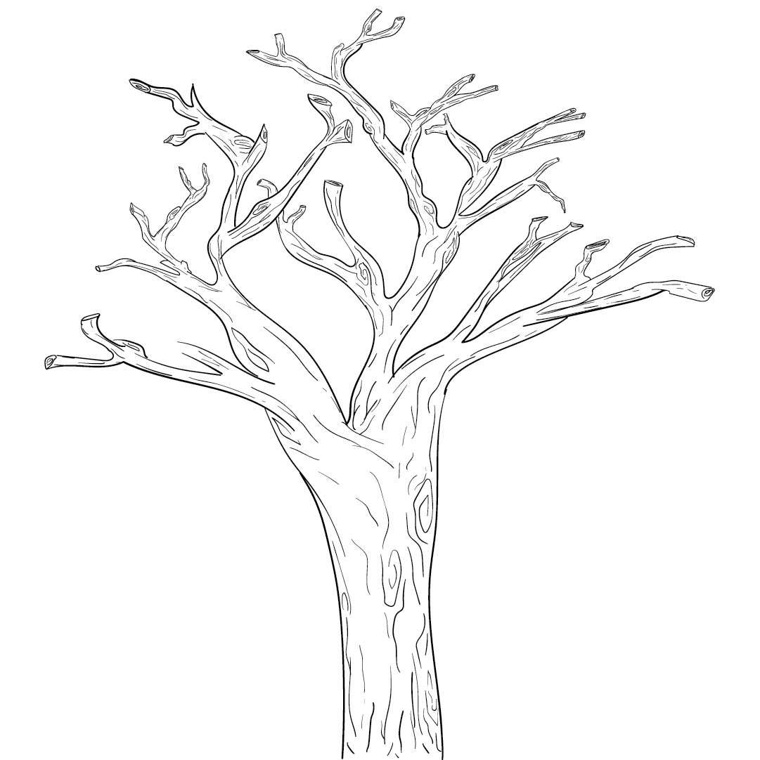 Best tree branches with printable pattern pdf for free at