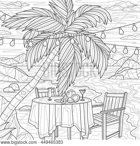 Table cocktails near vector photo free trial bigstock