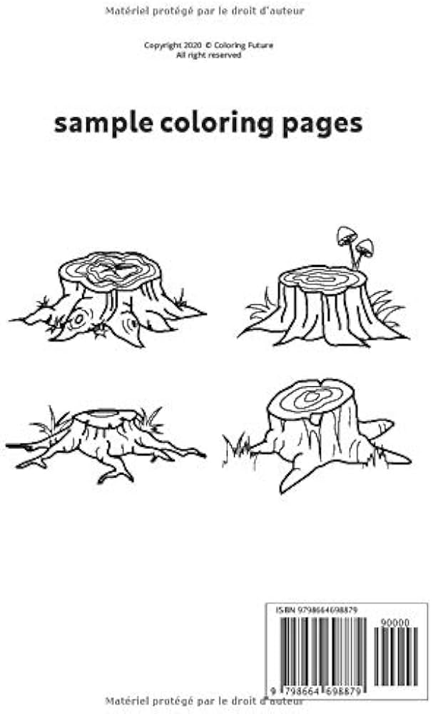 Cut trees coloring book trees coloring book forest coloring coloring pages adult coloring book coloring book french edition future coloring books