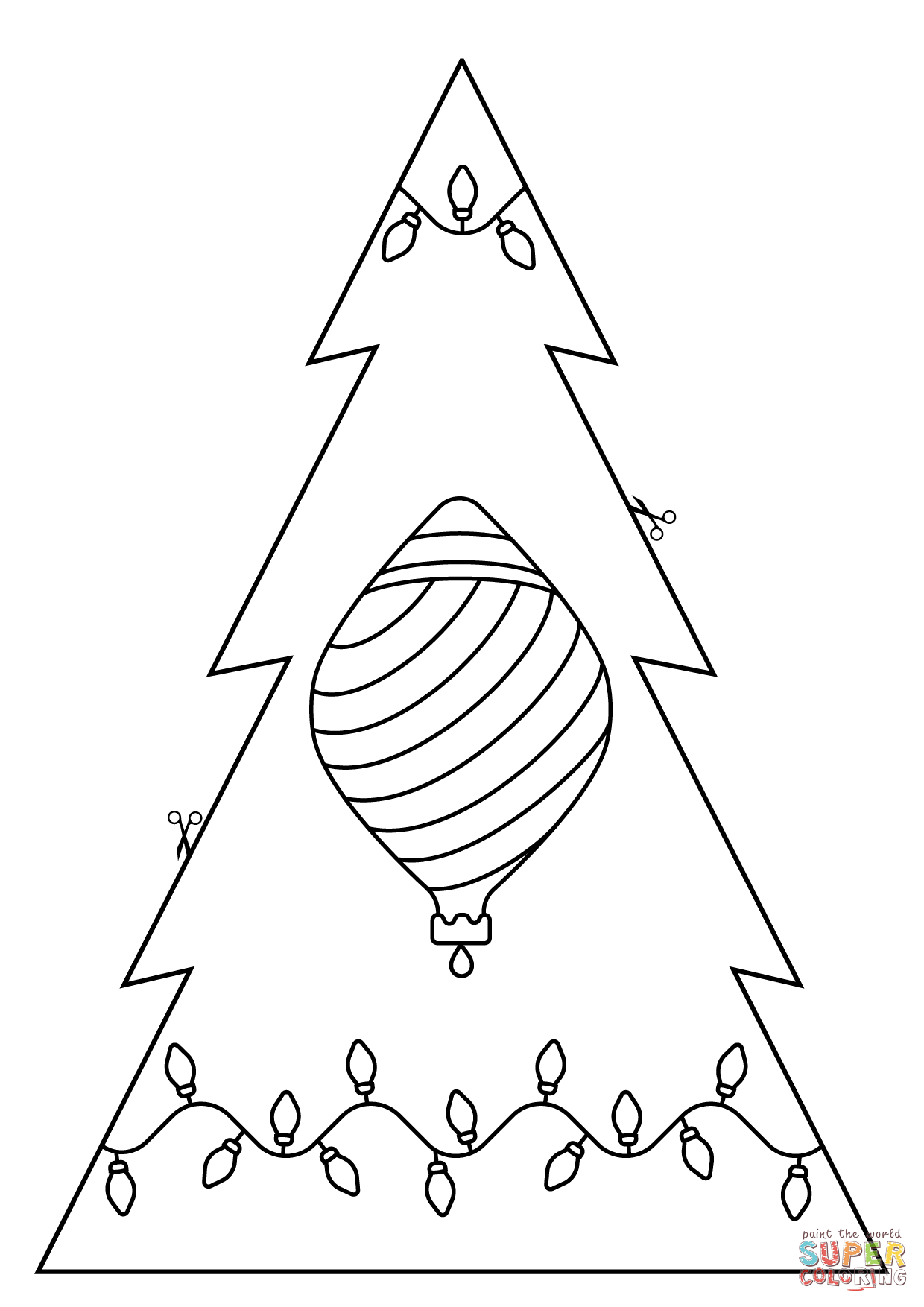 Christmas tree for cut