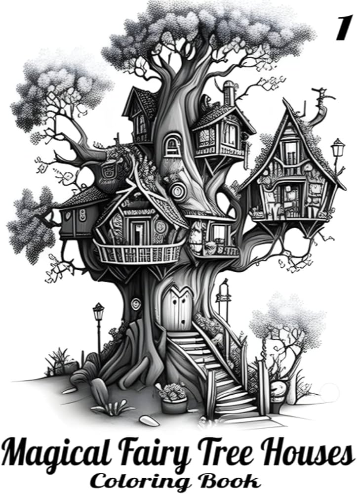 Magical fairy tree houses loring book shocker da books
