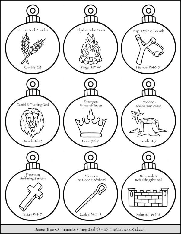 Jesse tree ornaments