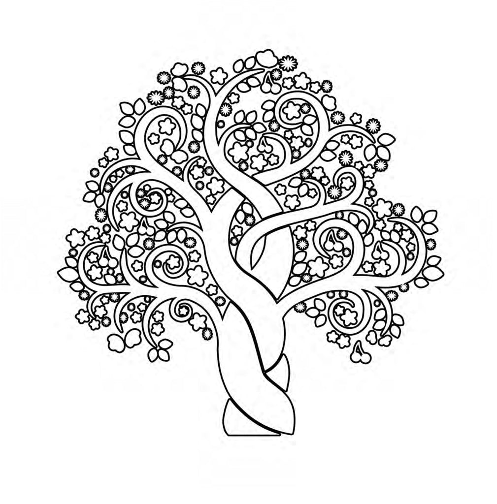 Tree of life coloring book for adults printbook â monsoon publishing usa