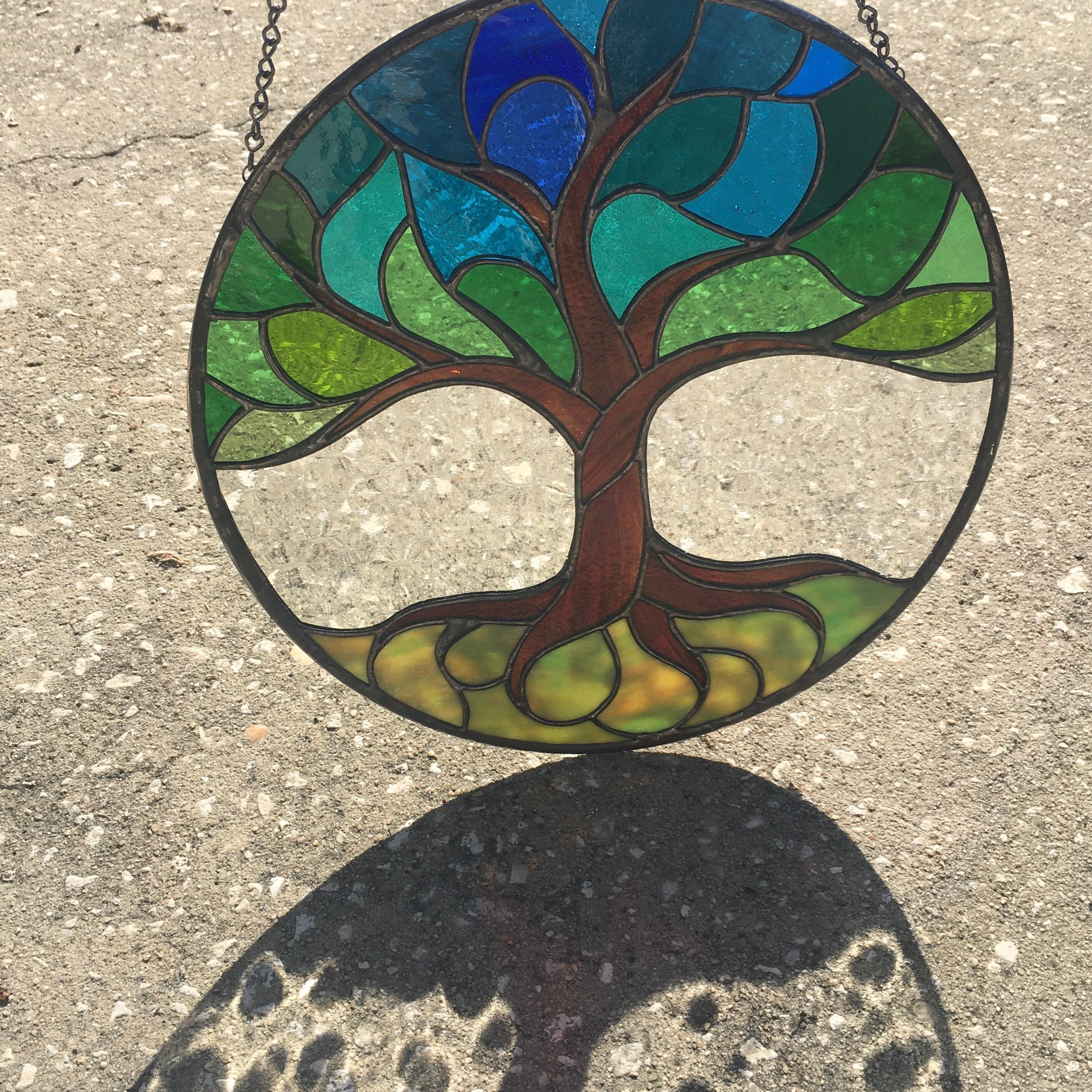 Tree of life stained glass pattern pdf jpg svg png and psd digital file stained glass tree suncatcher digital pattern