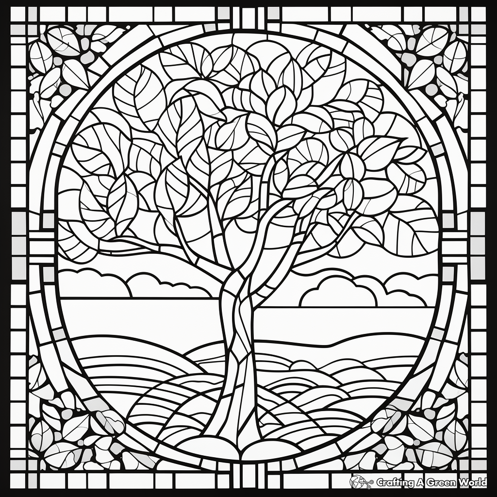 Mosiac coloring pages
