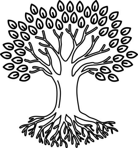 Tree of life coloring page free printable coloring pages