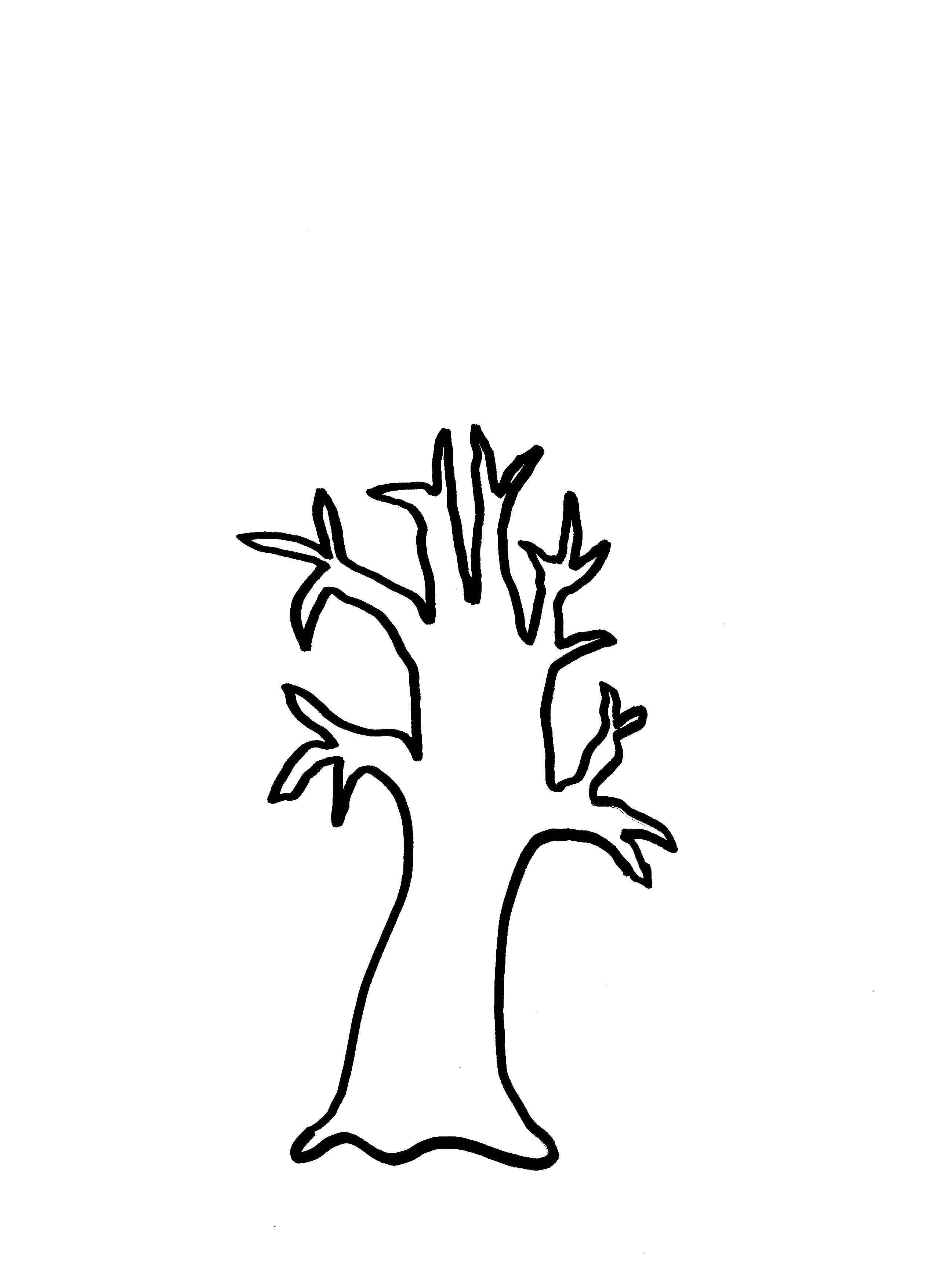 Free printable tree trunk template