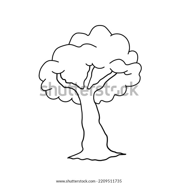 Thousand clip art black white tree royalty