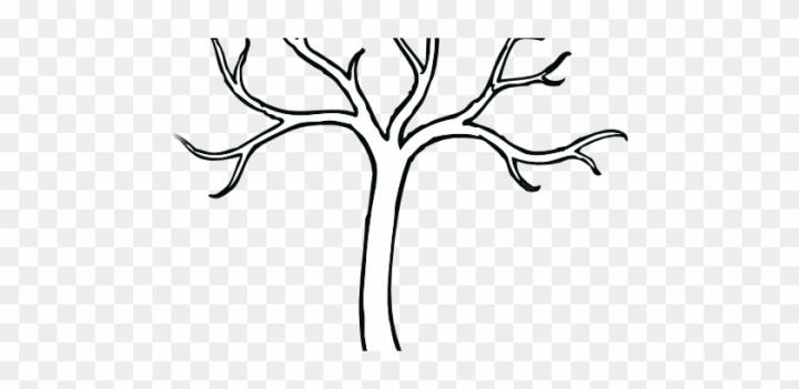 Free luxury tree trunk coloring page bare clip art vector