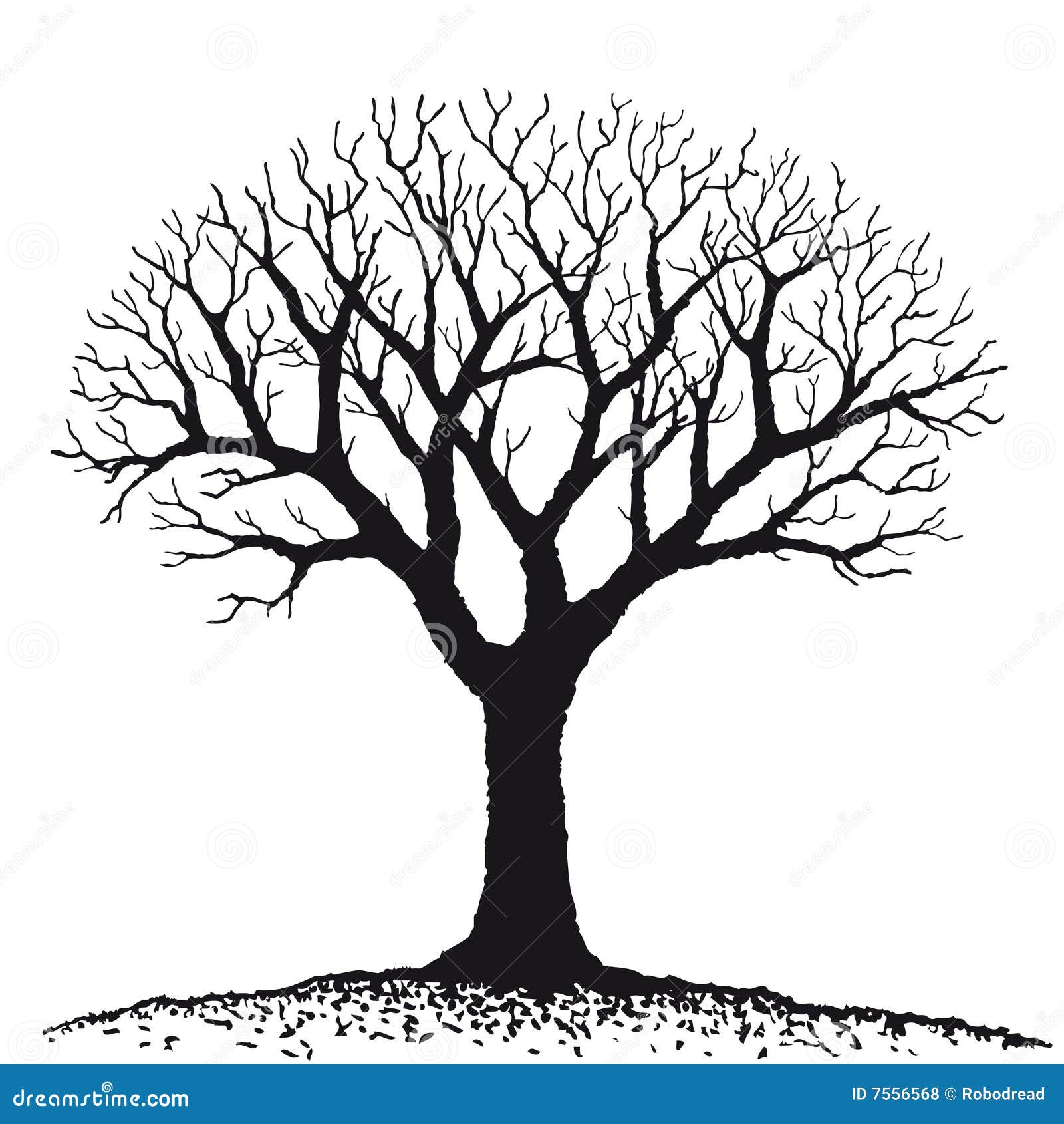 Bare tree black white stock illustrations â bare tree black white stock illustrations vectors clipart