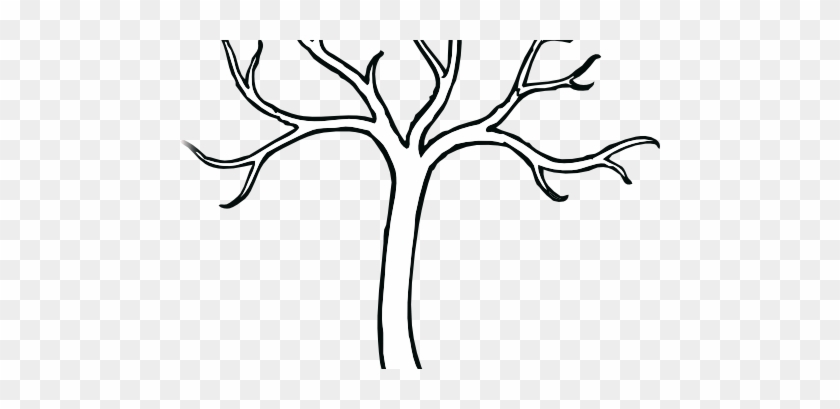 Luxury tree trunk coloring page bare clip art vector