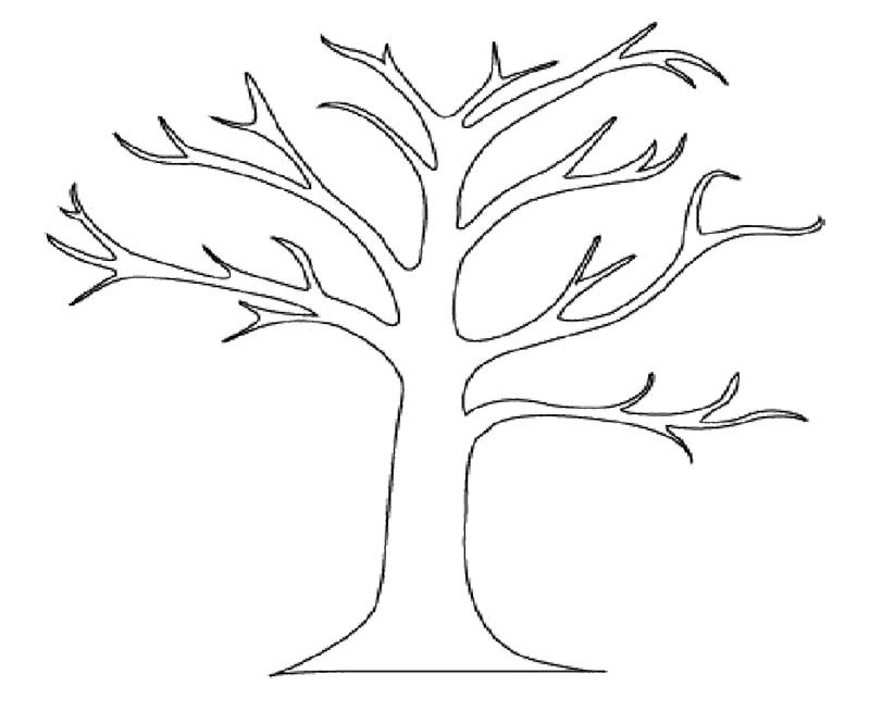Free printable bare tree template