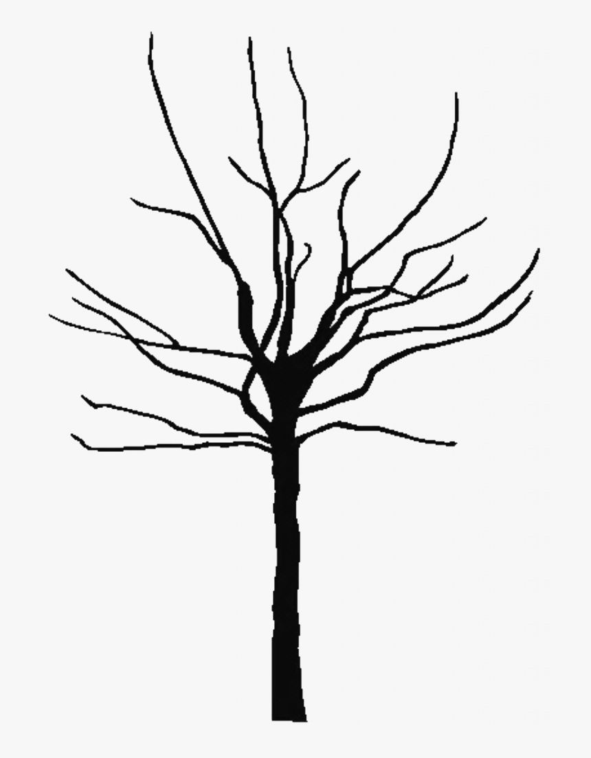 Leafless tree coloring page