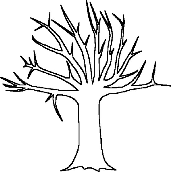 Tree no leaves coloring page x