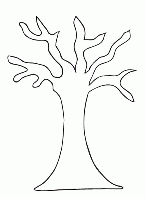 Free printable tree without leaves