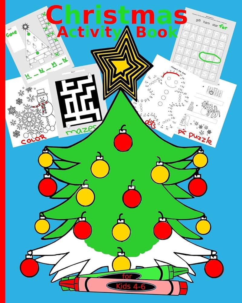 Christmas activity book for kids