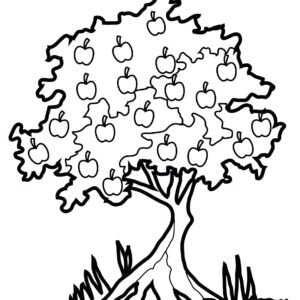Fall trees coloring pages printable for free download