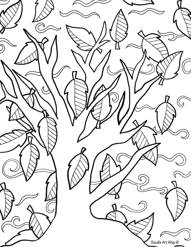 Fall coloring pages
