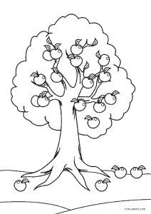 Free printable tree coloring pages for kids coolbkids tree coloring page fall coloring pages coloring pages