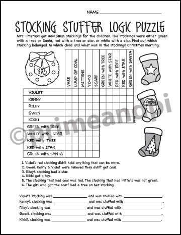 Christmas december themed logic puzzles logic puzzles math logic puzzles logic problems