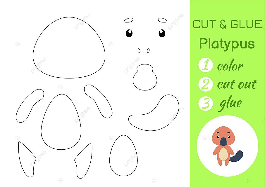 Platypus craft for preschoolers diy worksheet logic puzzle vector book zoo jigsaw png and vector with transparent background for free download