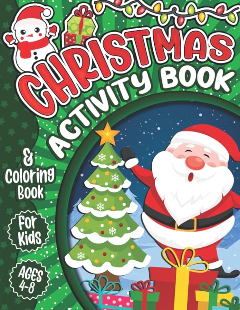 Christmas activity book for kids ages