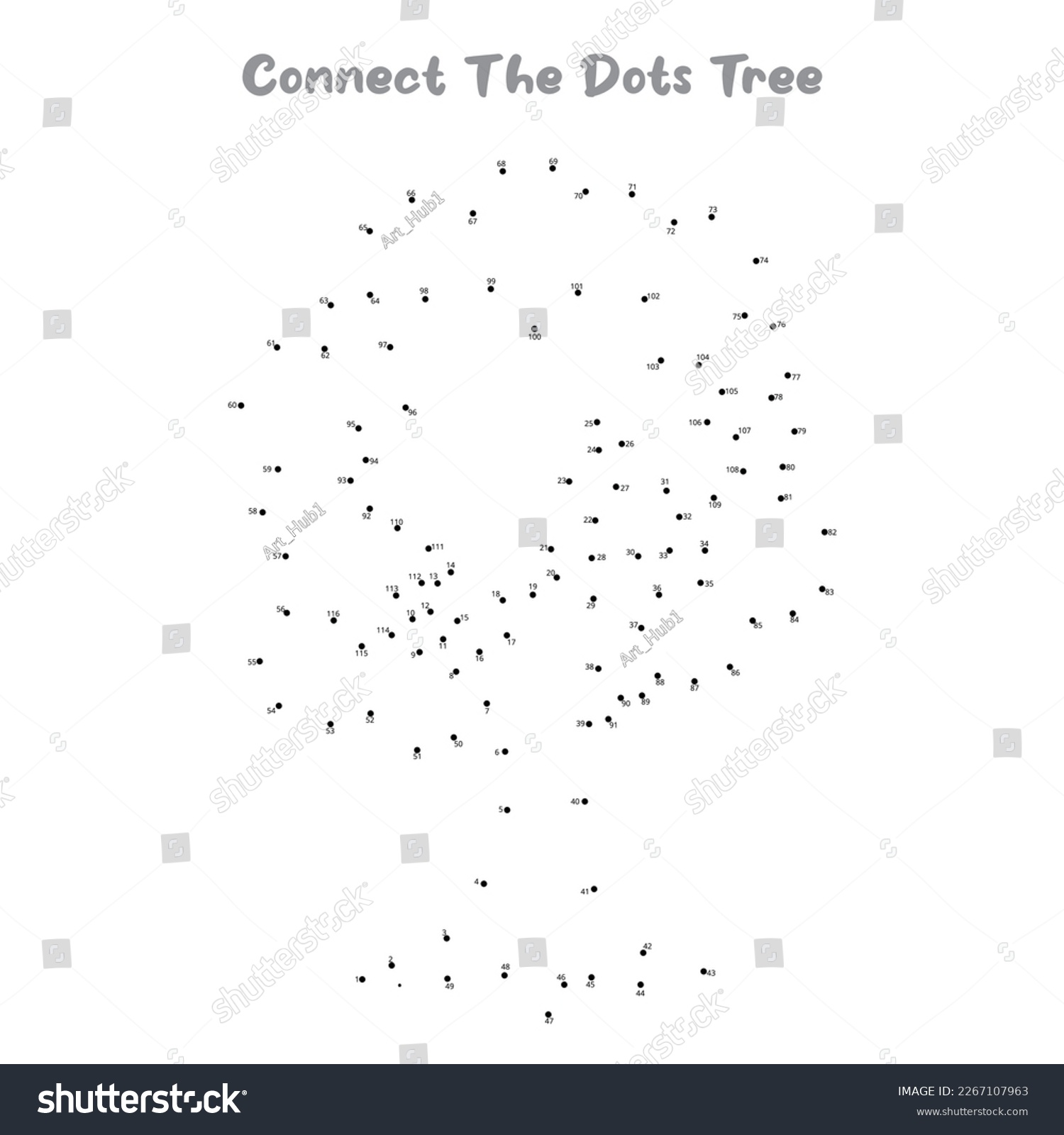 Join dots tree photos and images
