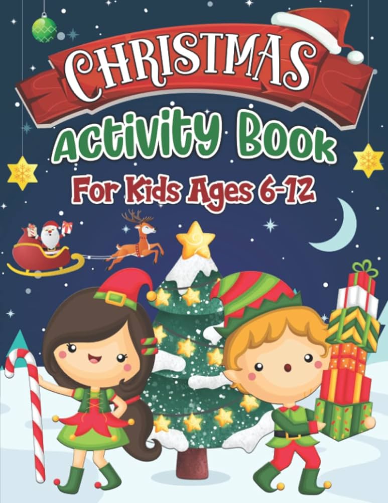 Christmas activity book for kids ages