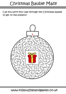 Christmas puzzle sheets