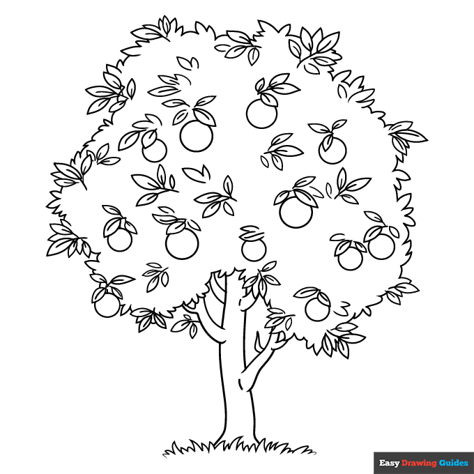 Free printable tree coloring pages for kids