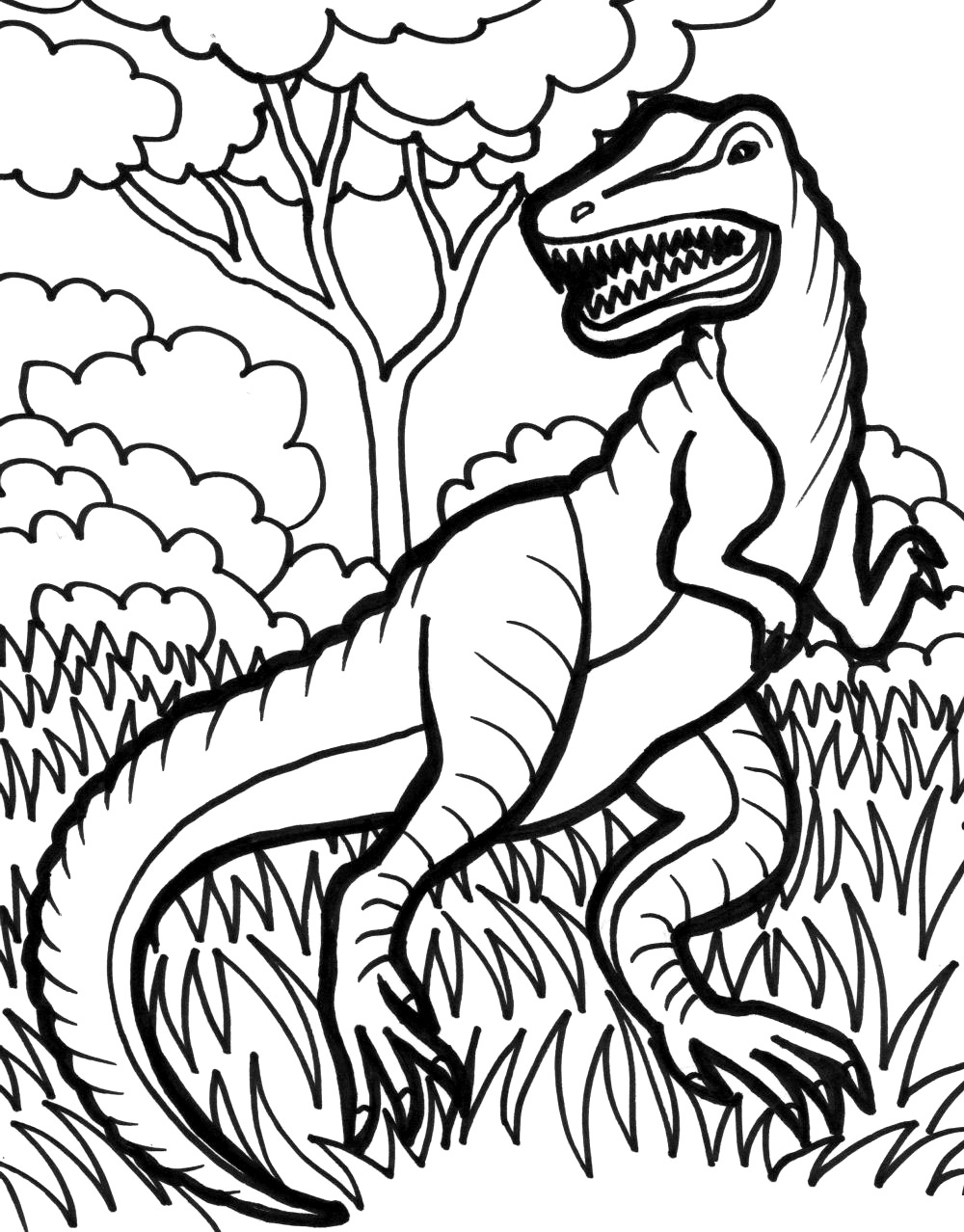 Trex coloring pages
