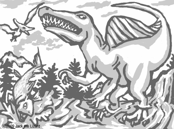 Prehistoric animal coloring pages