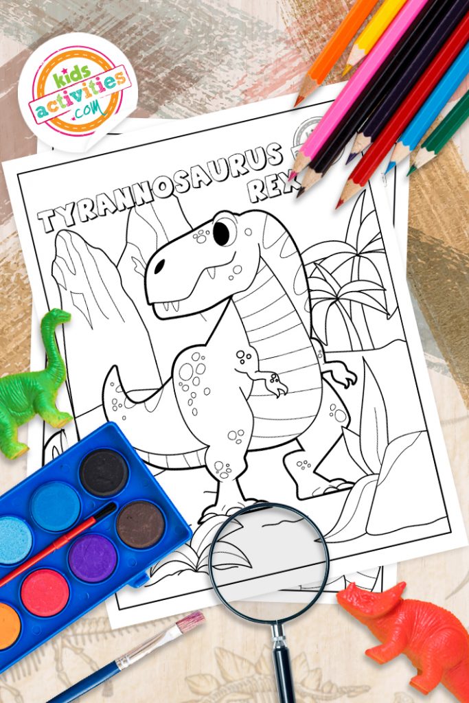 T rex coloring pages kids can print color kids activities blog