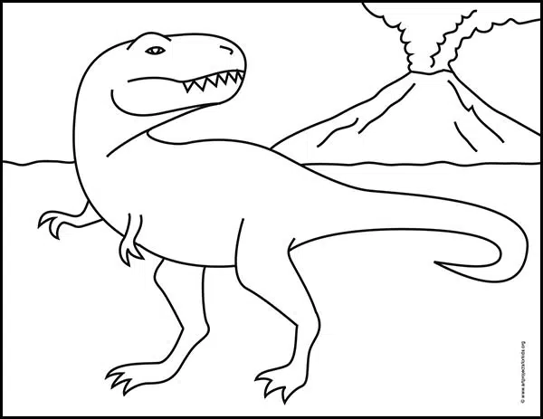 Easy how to draw a t
