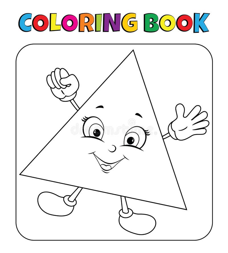 D shapes coloring page stock illustration illustration of square