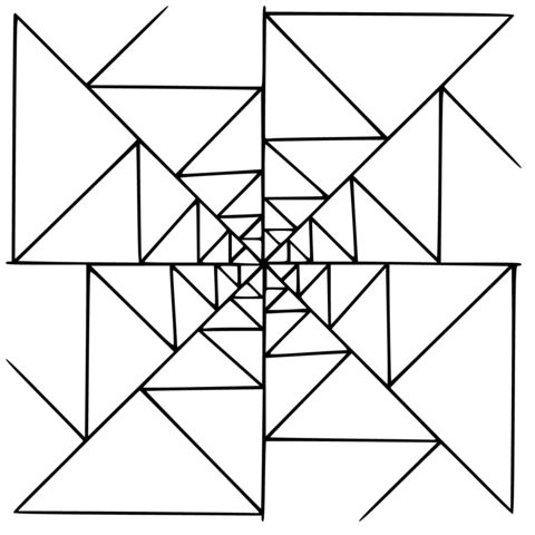 Mandala with triangles coloring page free printable coloring pages coloring pages printable coloring pages free printable coloring