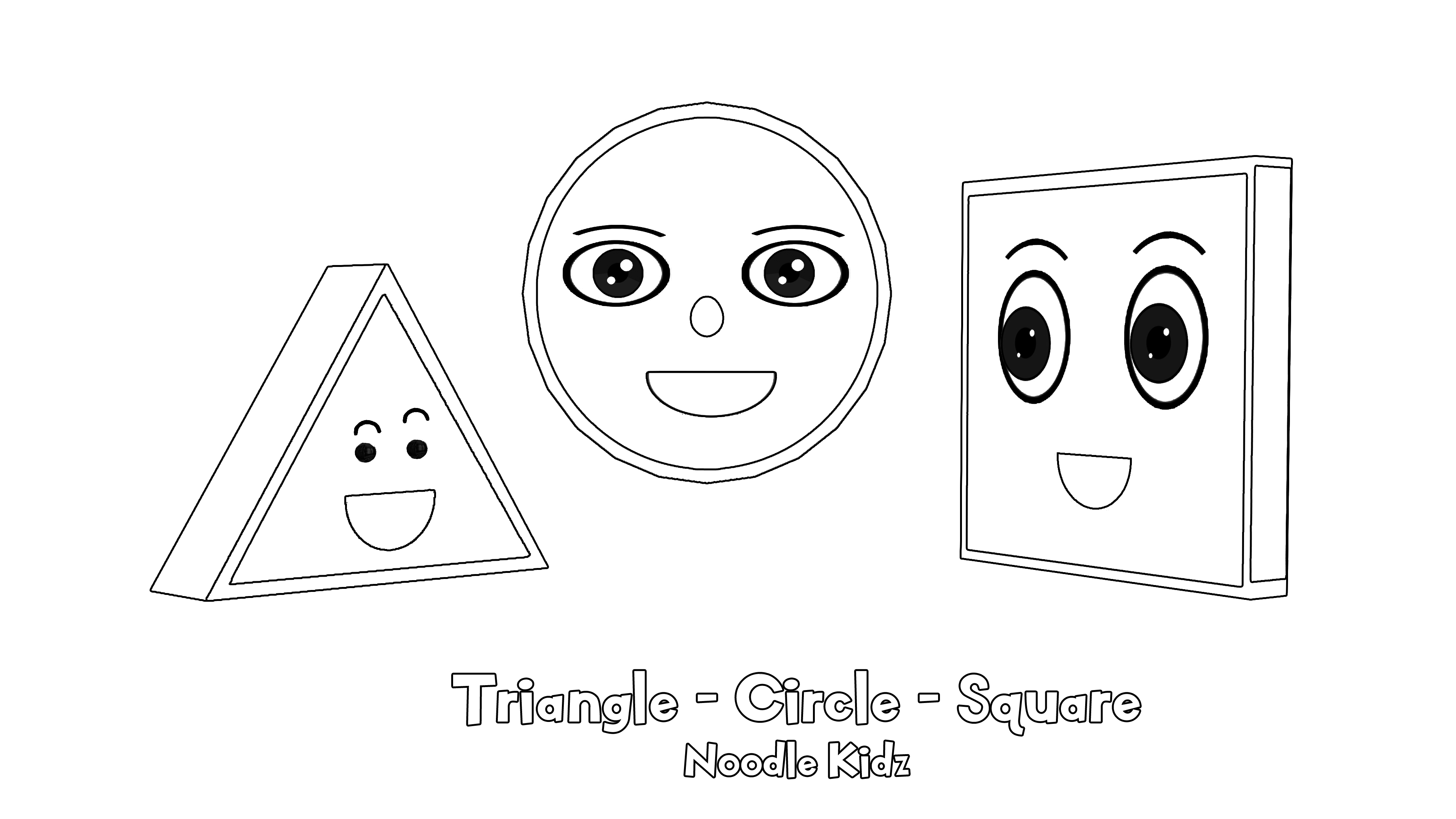 Triangle circle and square â noodle kidz arts crafts