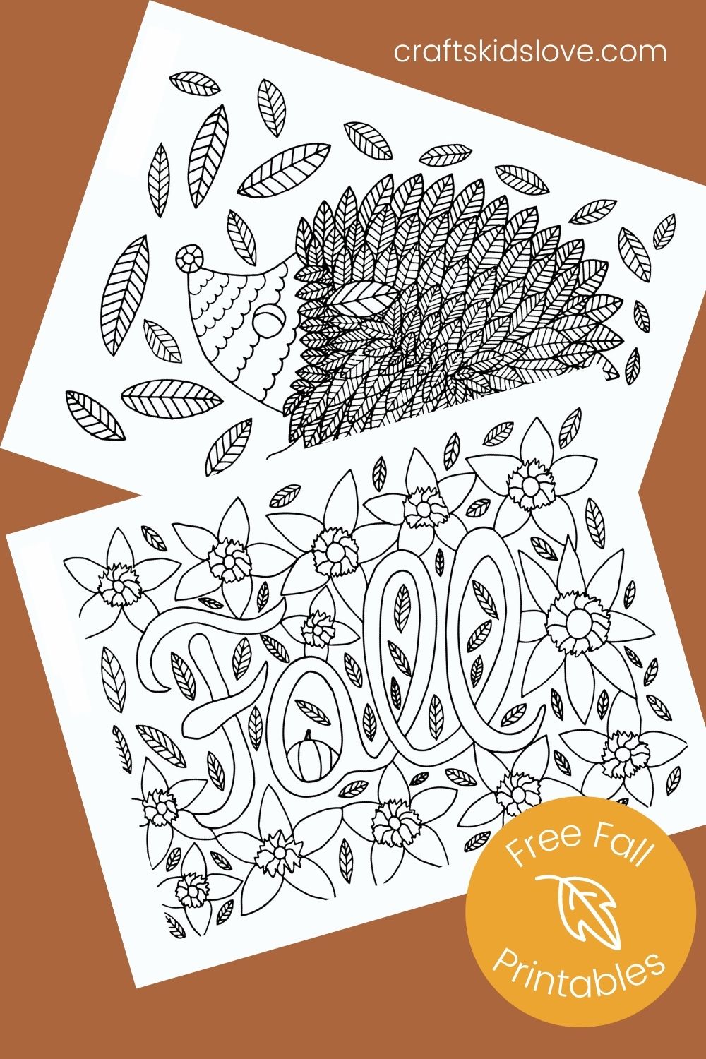 Free printable fall coloring pages