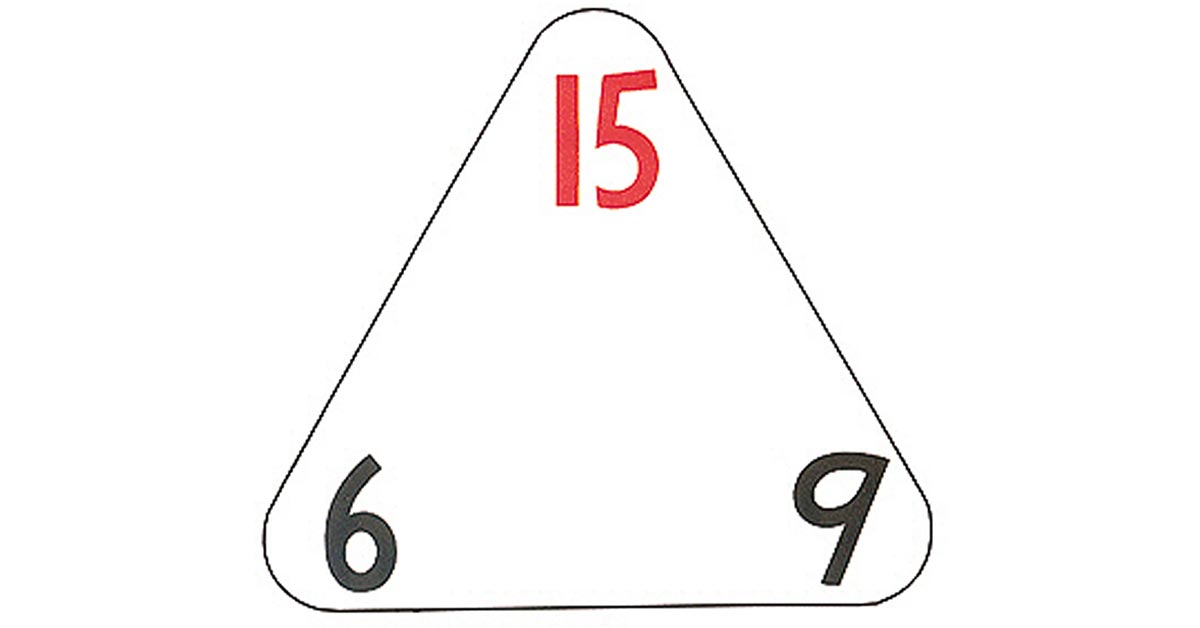 Triangle flash cards multiplication division