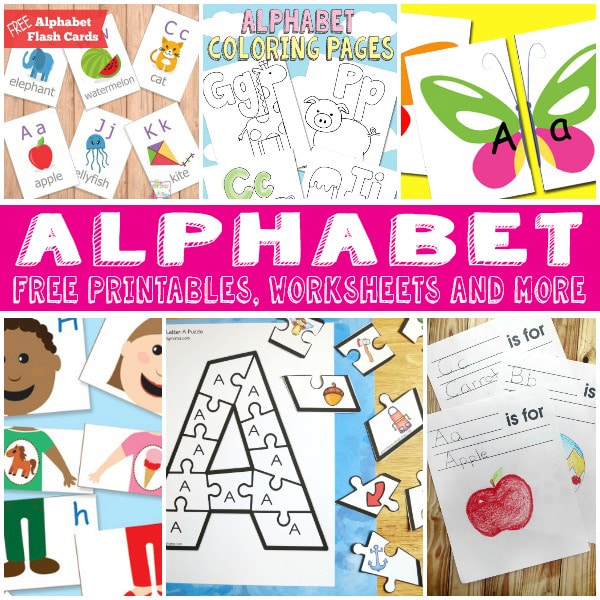 Lots of free alphabet worksheets