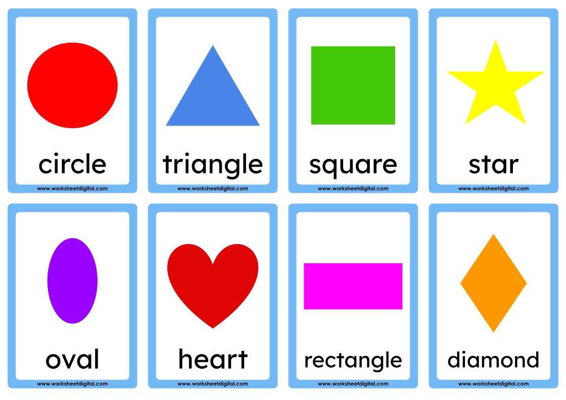 Flashcards shapes