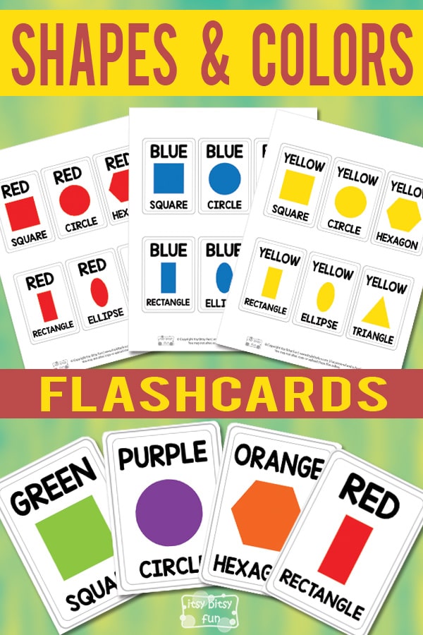 Shapes and colors flashcards