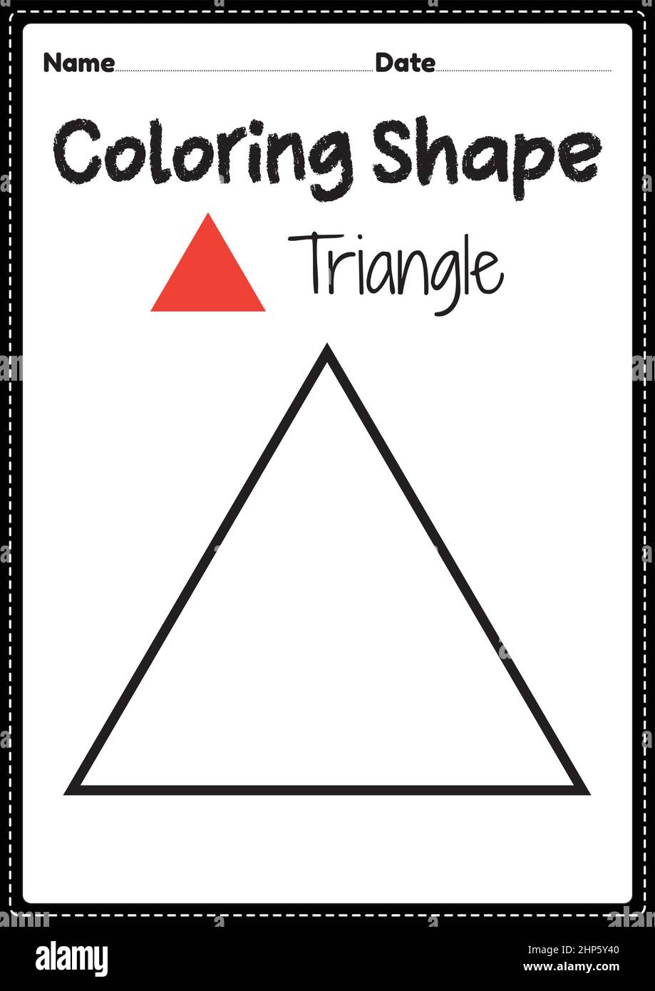 Child drawing triangle hi