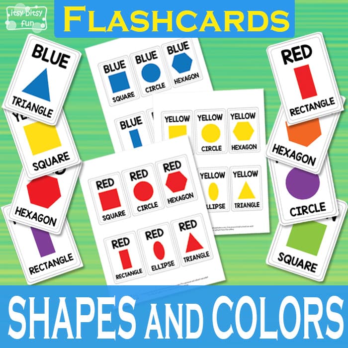 Shapes and colors flashcards