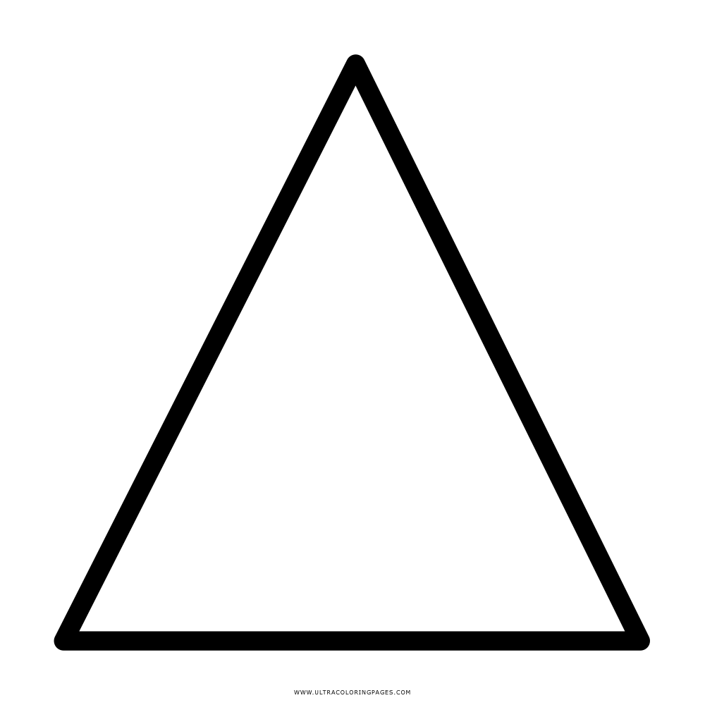 Triangle coloring page