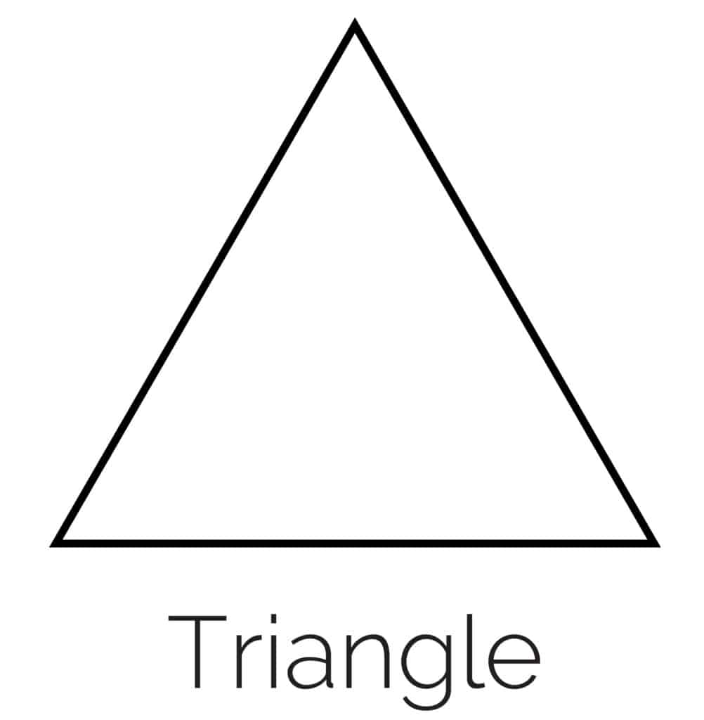 Free printable triangle shape