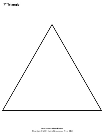 Triangle templates â tims printables