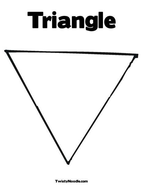 Triangle coloring page preschool coloring pages abc coloring pages shape coloring pages
