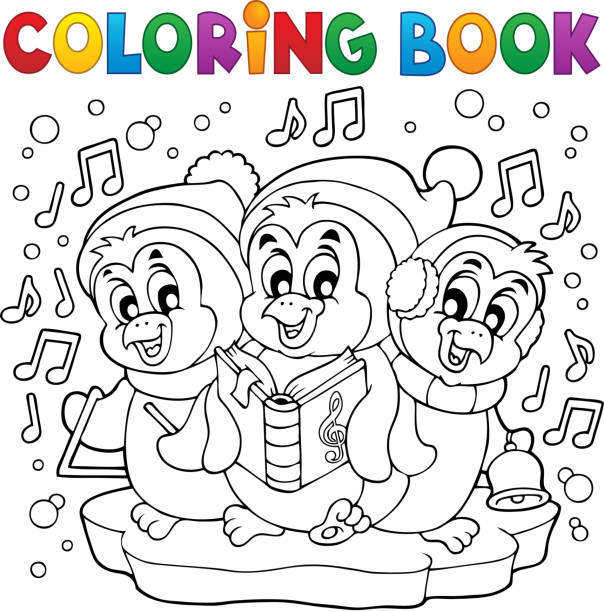Coloring book for children music instruments triangle stock illustrations royalty